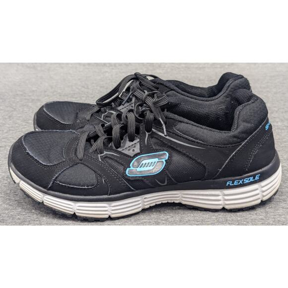 SKECHERS Womens Shoes - Black, Agility - New Vision, Running Sneakers, Size 8 - Picture 4 of 9